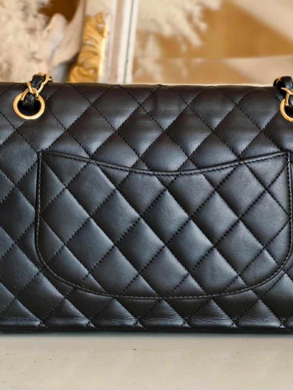 CHANEL Black Quilted Shoulder Bag with Gold Hardware - Picture 7 of 16